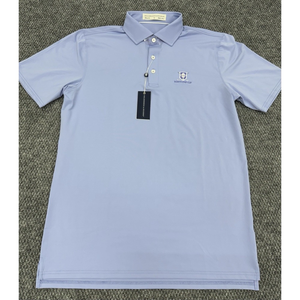 Holderness & Bourne Men's Medium Performance Golf Anderson Polo Shirt Lavender